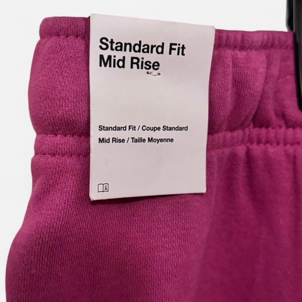 NWT Nike XXL Sportswear Club Fleece Women's Mid-Rise Joggers - Hot Fushsia - Picture 7 of 8